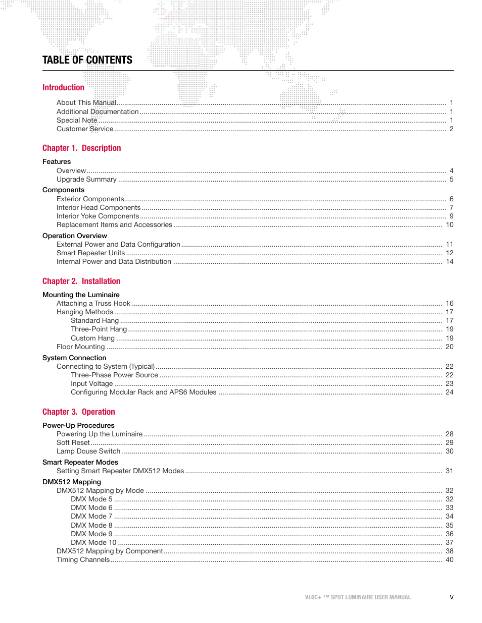 PRG VL6C+ User Manual | Page 7 / 70