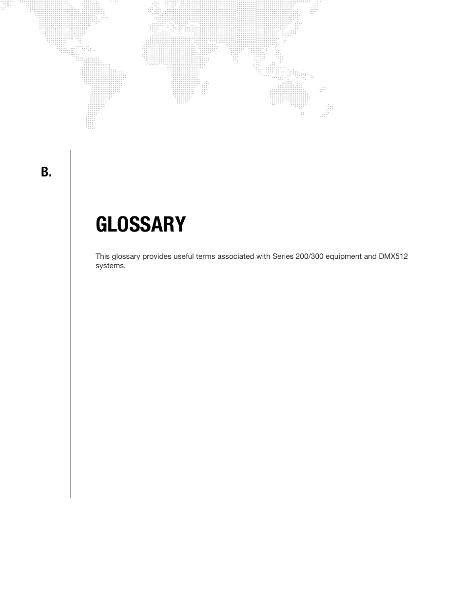 Glossary, Appendix b. glossary | PRG DMX Reference Guide 5.4 User Manual | Page 157 / 166