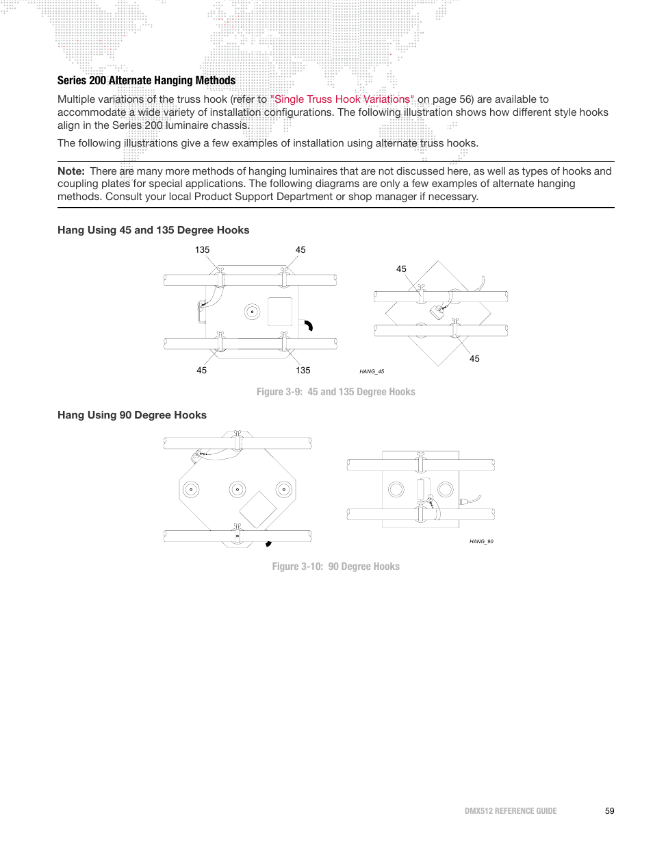 Series 200 alternate hanging methods | PRG DMX Reference Guide 5.4 User Manual | Page 67 / 166