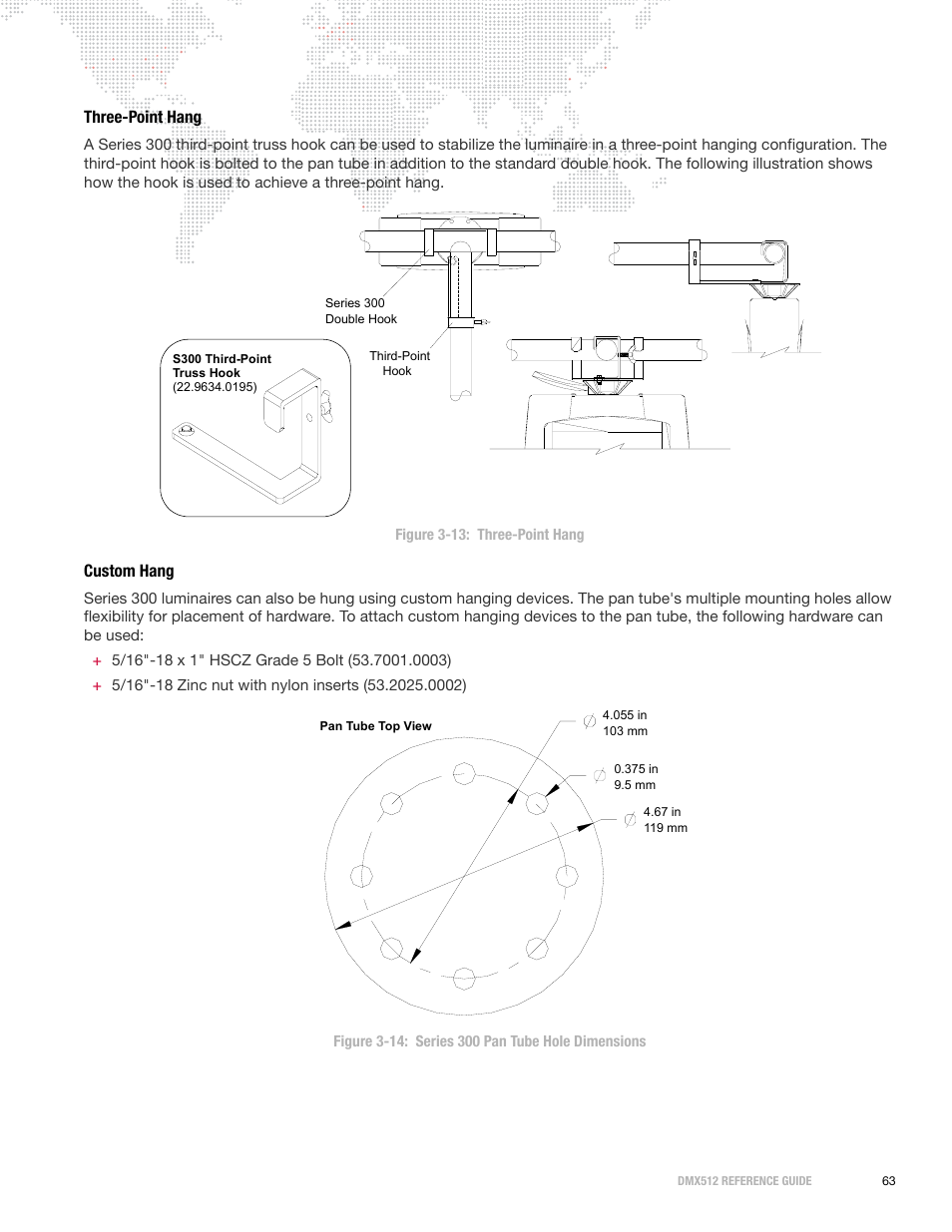 Three-point hang, Custom hang, Three-point hang custom hang | PRG DMX Reference Guide 5.4 User Manual | Page 71 / 166