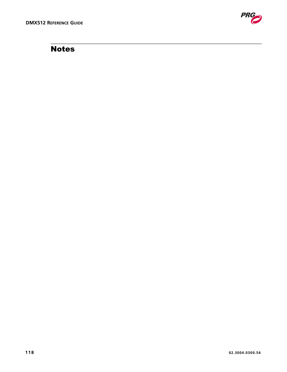 PRG Controlling VARI-LITE Equipment Using DMX 512 User Manual | Page 126 / 176