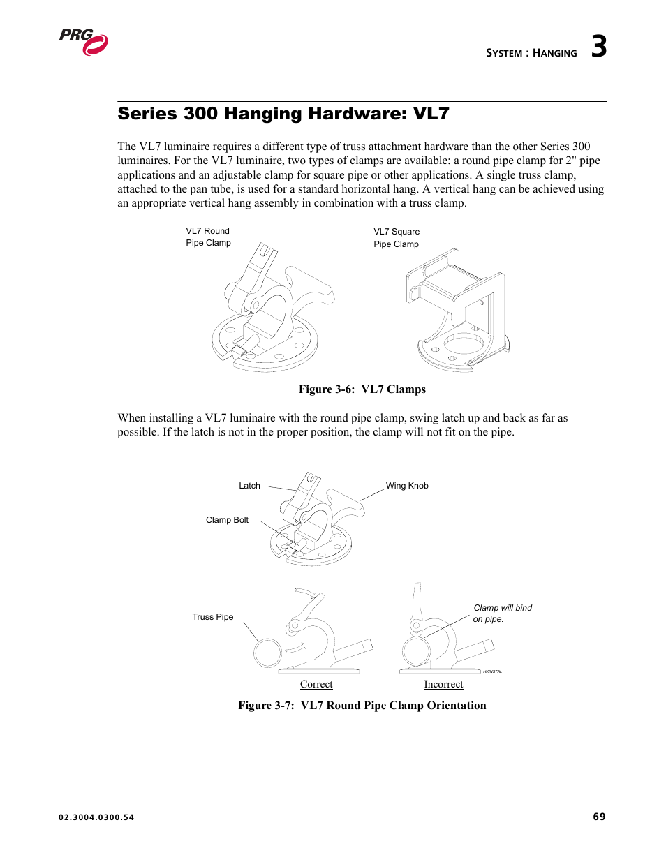 Series 300 hanging hardware: vl7 | PRG Controlling VARI-LITE Equipment Using DMX 512 User Manual | Page 77 / 176