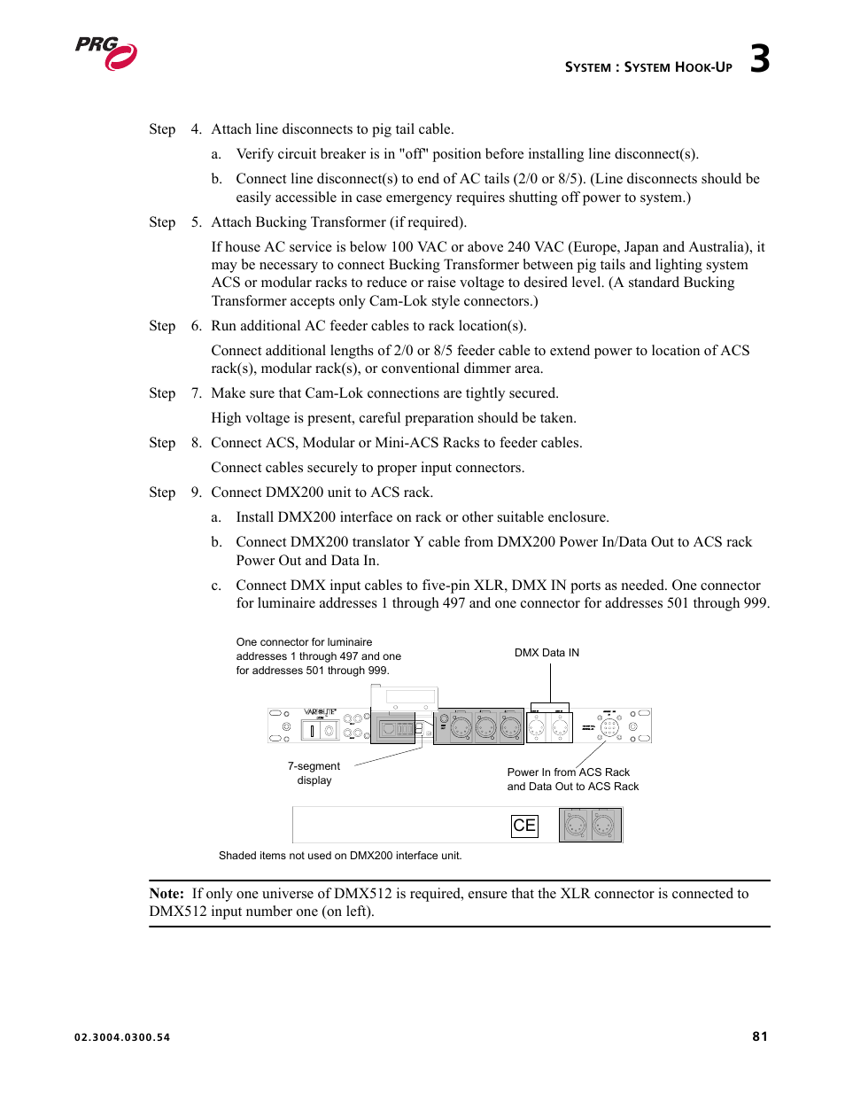 PRG Controlling VARI-LITE Equipment Using DMX 512 User Manual | Page 89 / 176