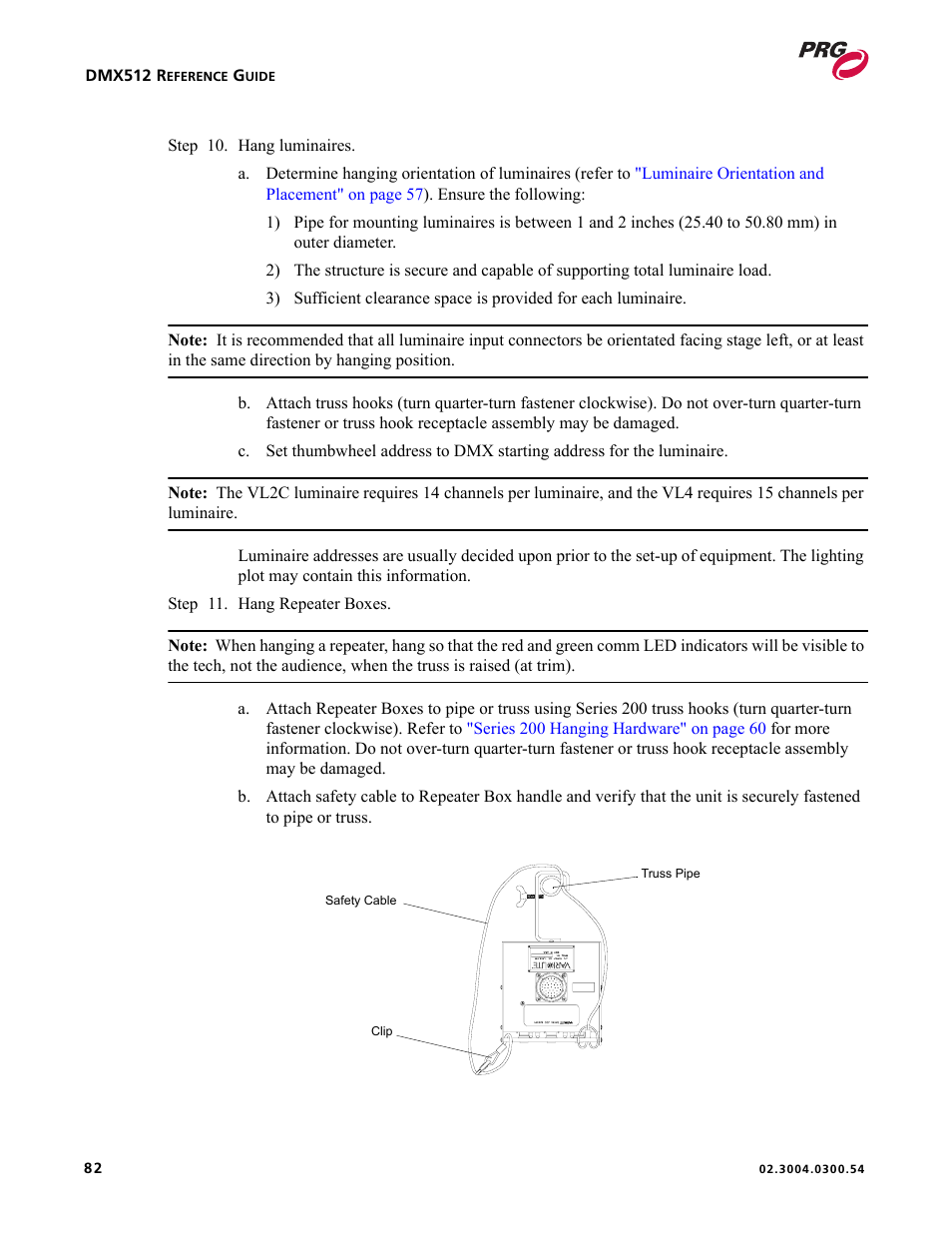 PRG Controlling VARI-LITE Equipment Using DMX 512 User Manual | Page 90 / 176