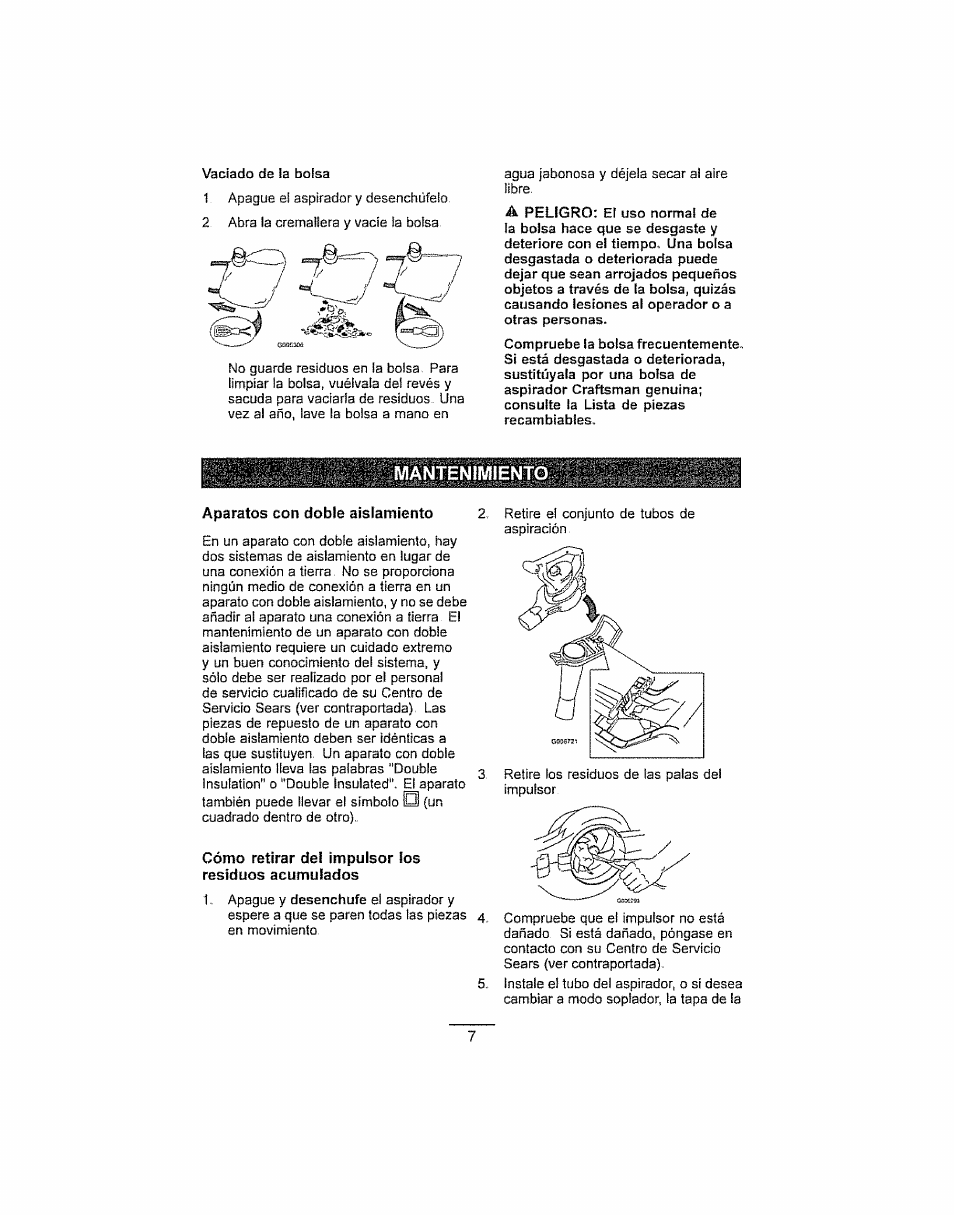 Mantenimiento | Craftsman 136.748270 User Manual | Page 17 / 20
