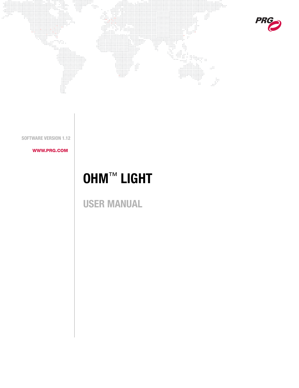 PRG OHM User Manual 1.12 User Manual | 26 pages