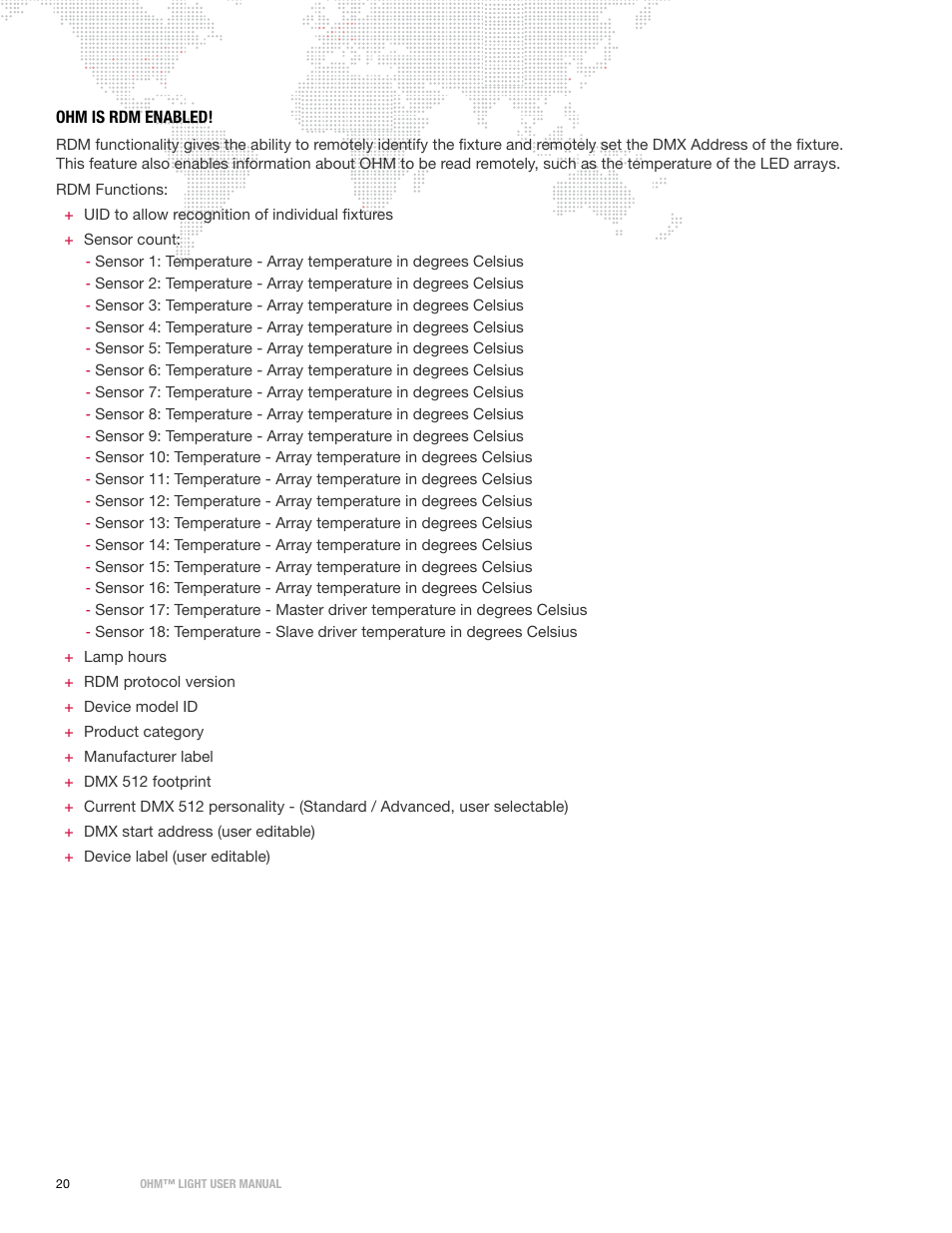 Ohm is rdm enabled | PRG OHM User Manual 1.12 User Manual | Page 22 / 26