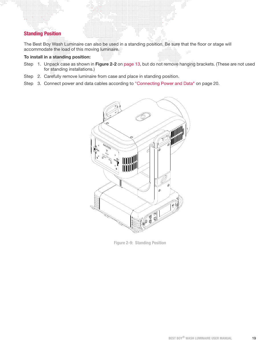 Standing position | PRG Best Boy Wash User Manual User Manual | Page 27 / 92