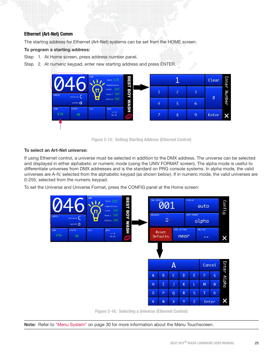 Ethernet (art-net) comm | PRG Best Boy Wash User Manual User Manual | Page 33 / 92