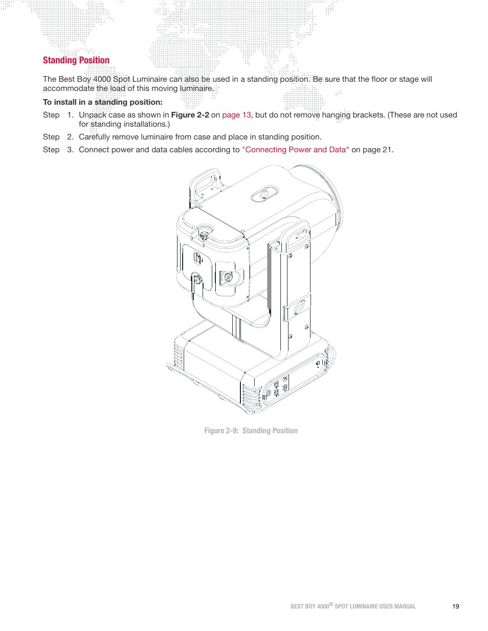 Standing position | PRG Best Boy 4000 User Manual User Manual | Page 27 / 102