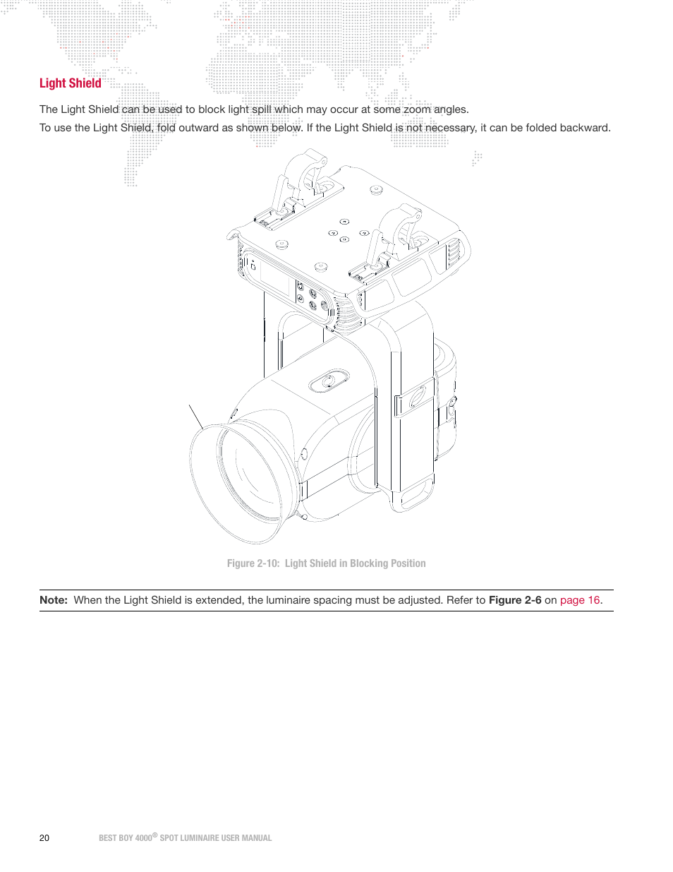 Light shield | PRG Best Boy 4000 User Manual User Manual | Page 28 / 102