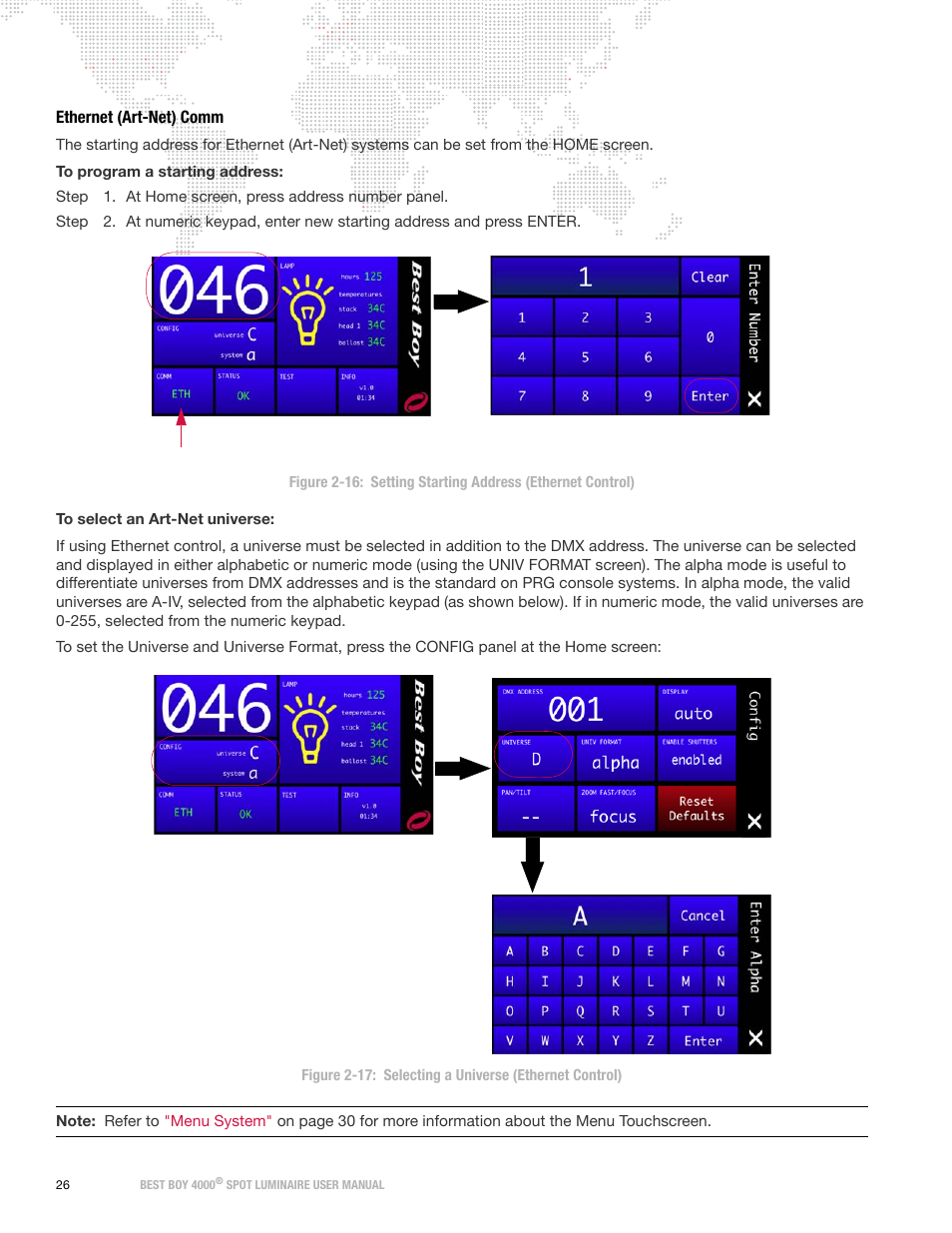 Ethernet (art-net) comm | PRG Best Boy 4000 User Manual User Manual | Page 34 / 102