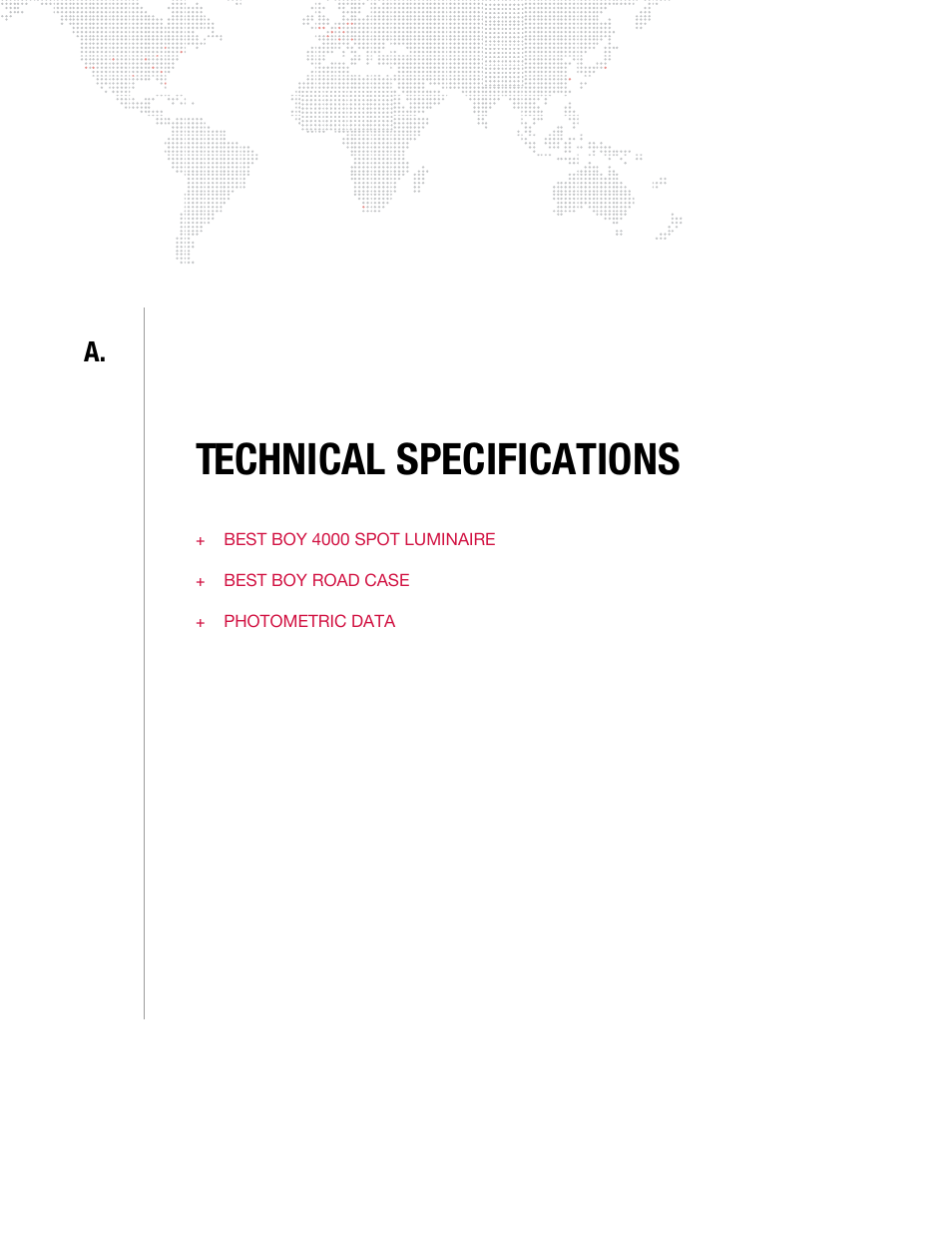 Technical specifications, Appendix a. technical specifications | PRG Best Boy 4000 User Manual User Manual | Page 87 / 102