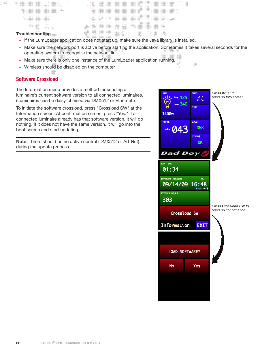 Software crossload | PRG Bad Boy User Manual 1.6 User Manual | Page 68 / 104