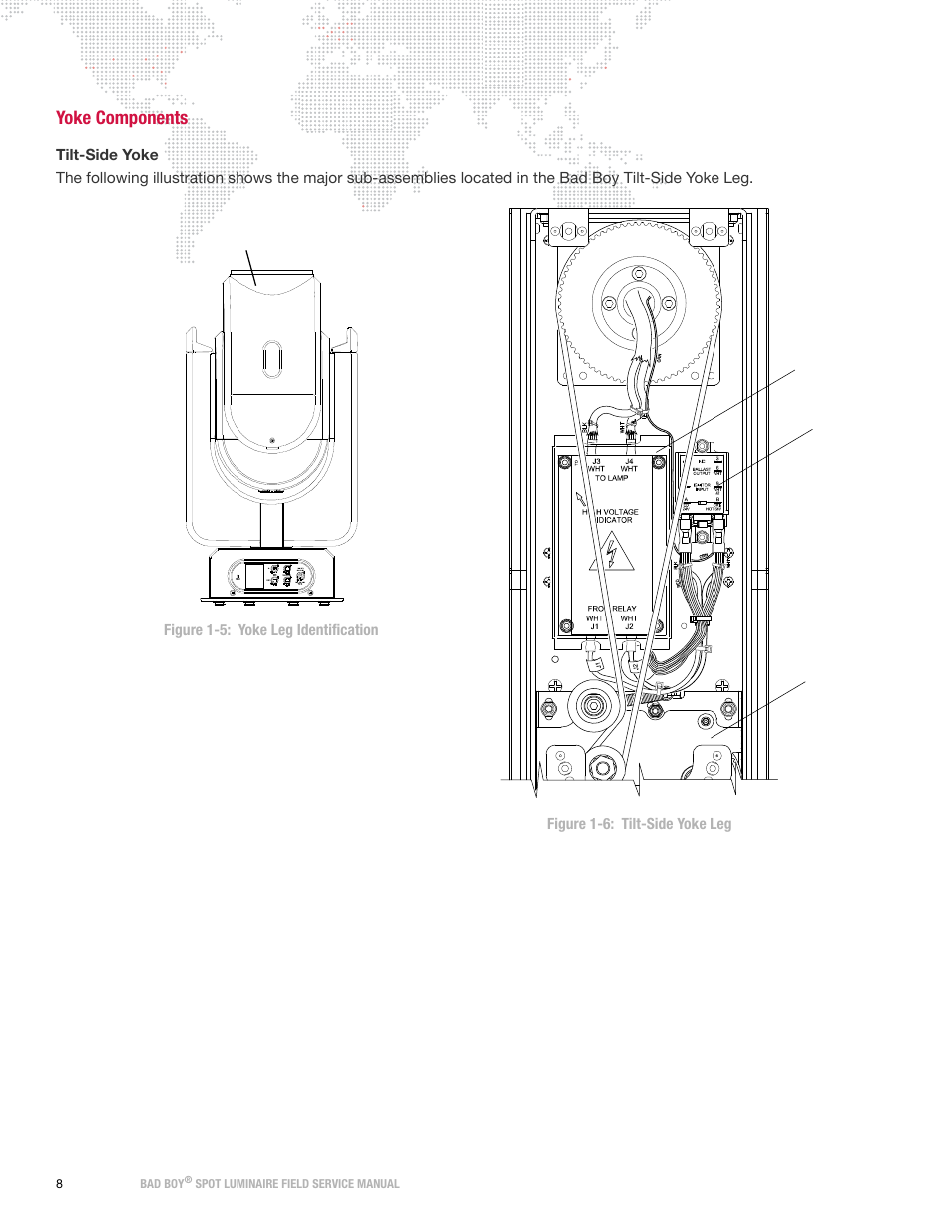 Yoke components | PRG Bad Boy Field Service Manual User Manual | Page 16 / 115