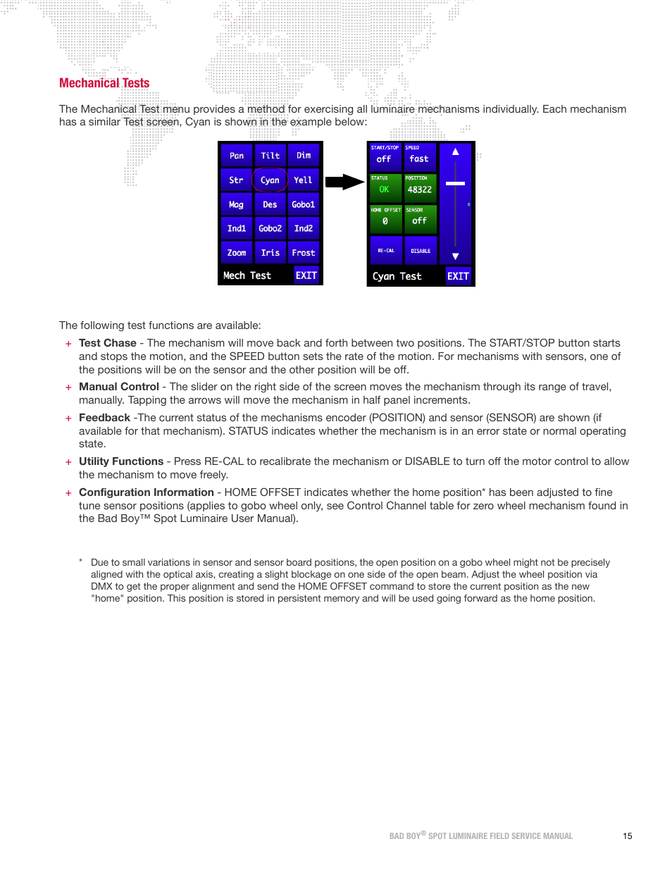 Mechanical tests | PRG Bad Boy Field Service Manual User Manual | Page 23 / 115