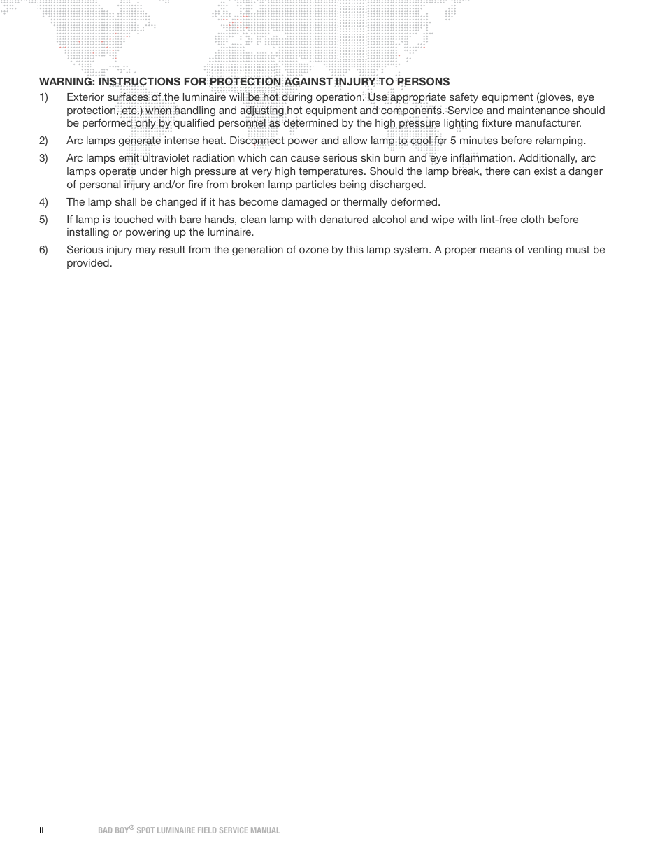 PRG Bad Boy Field Service Manual User Manual | Page 4 / 115