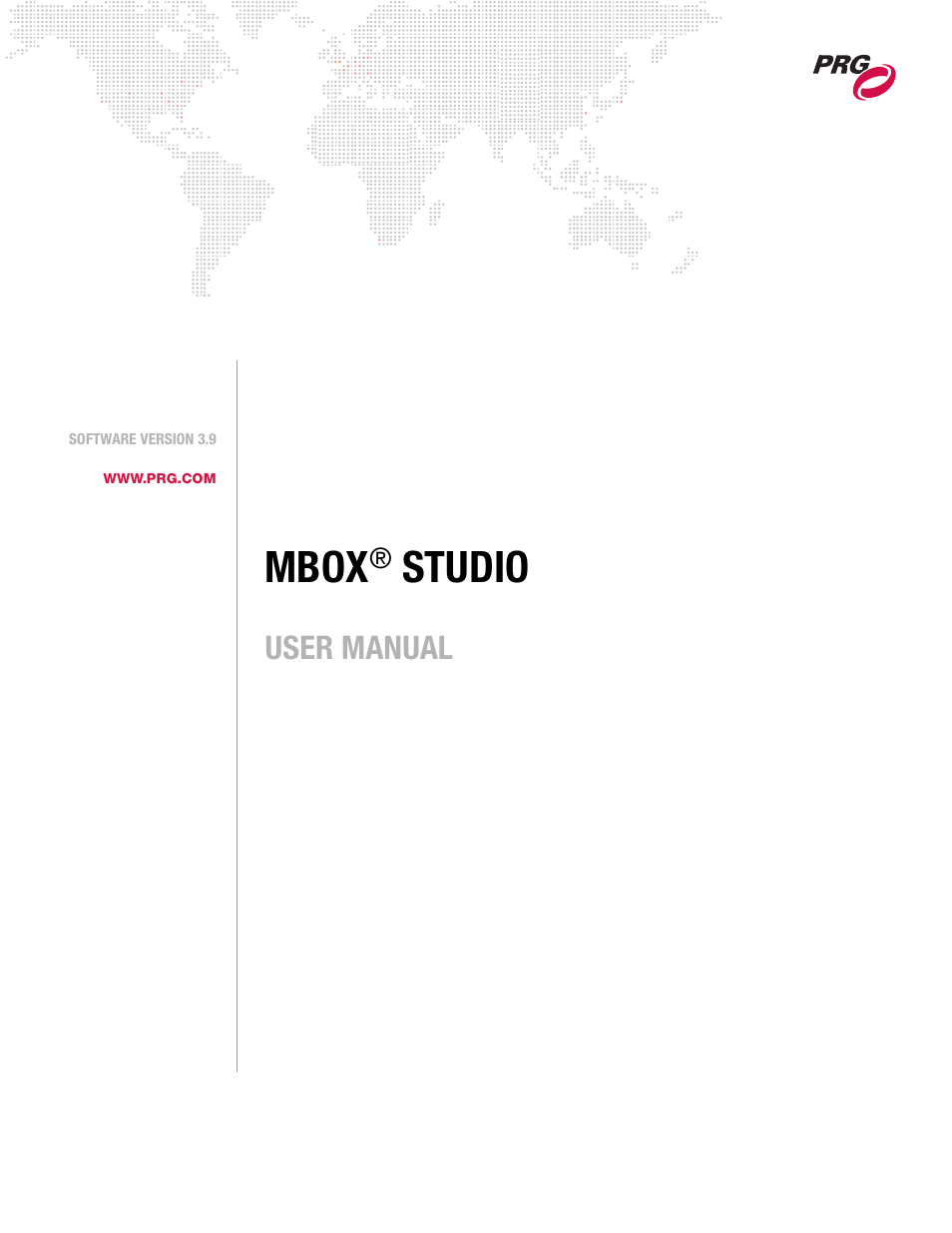 PRG Mbox Studio Manual 3.9 User Manual | 158 pages