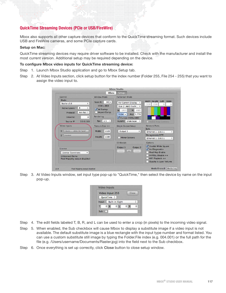 Quicktime streaming devices (pcie or usb/firewire) | PRG Mbox Studio Manual 3.9 User Manual | Page 125 / 158