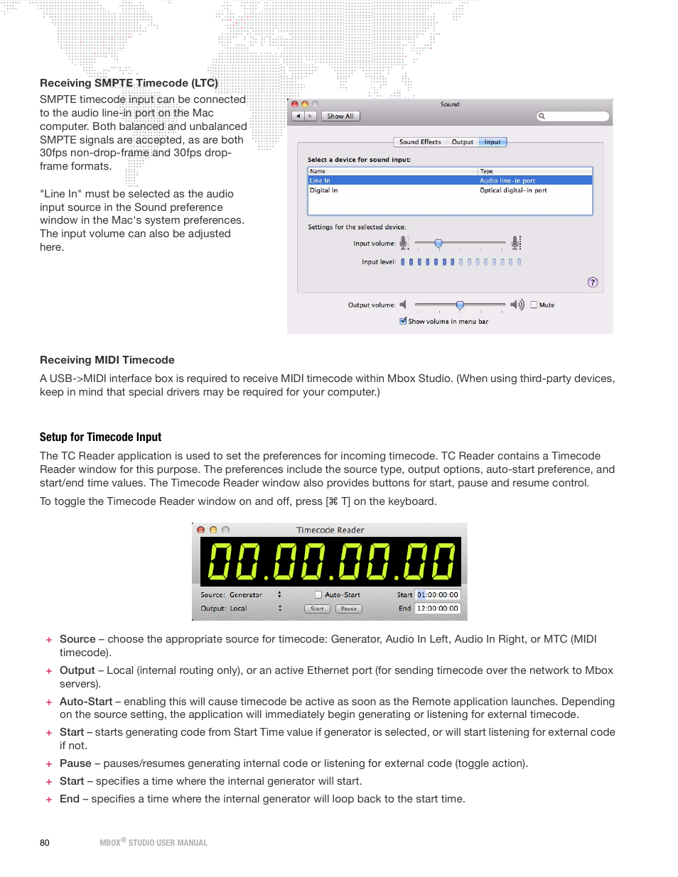 Setup for timecode input | PRG Mbox Studio Manual 3.9 User Manual | Page 88 / 158