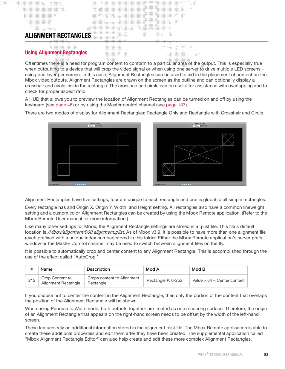 Alignment rectangles, Using alignment rectangles | PRG Mbox Studio Manual 3.9 User Manual | Page 91 / 158