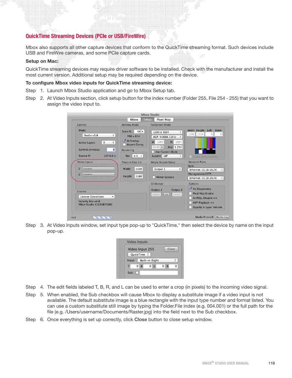 Quicktime streaming devices (pcie or usb/firewire) | PRG Mbox Studio Manual 3.8 User Manual | Page 127 / 194