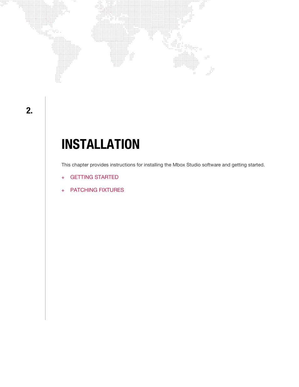 Installation, Chapter 2. installation | PRG Mbox Studio Manual 3.8 User Manual | Page 19 / 194