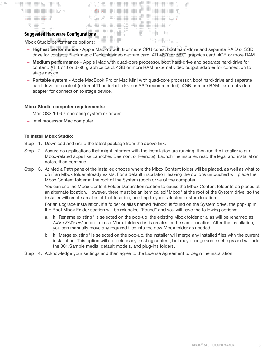 Suggested hardware configurations | PRG Mbox Studio Manual 3.8 User Manual | Page 21 / 194