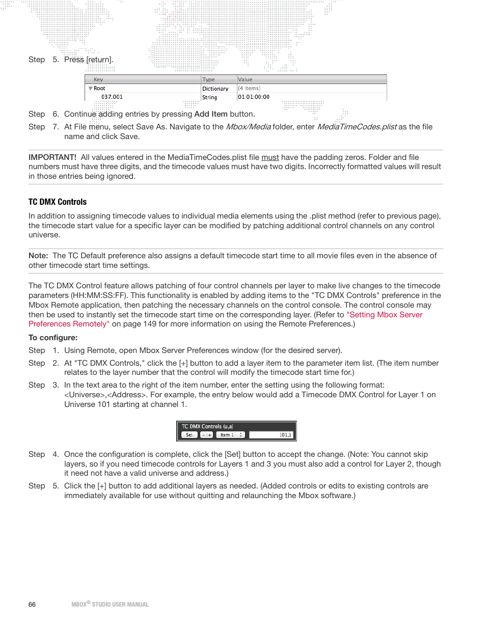Tc dmx controls | PRG Mbox Studio Manual 3.8 User Manual | Page 74 / 194
