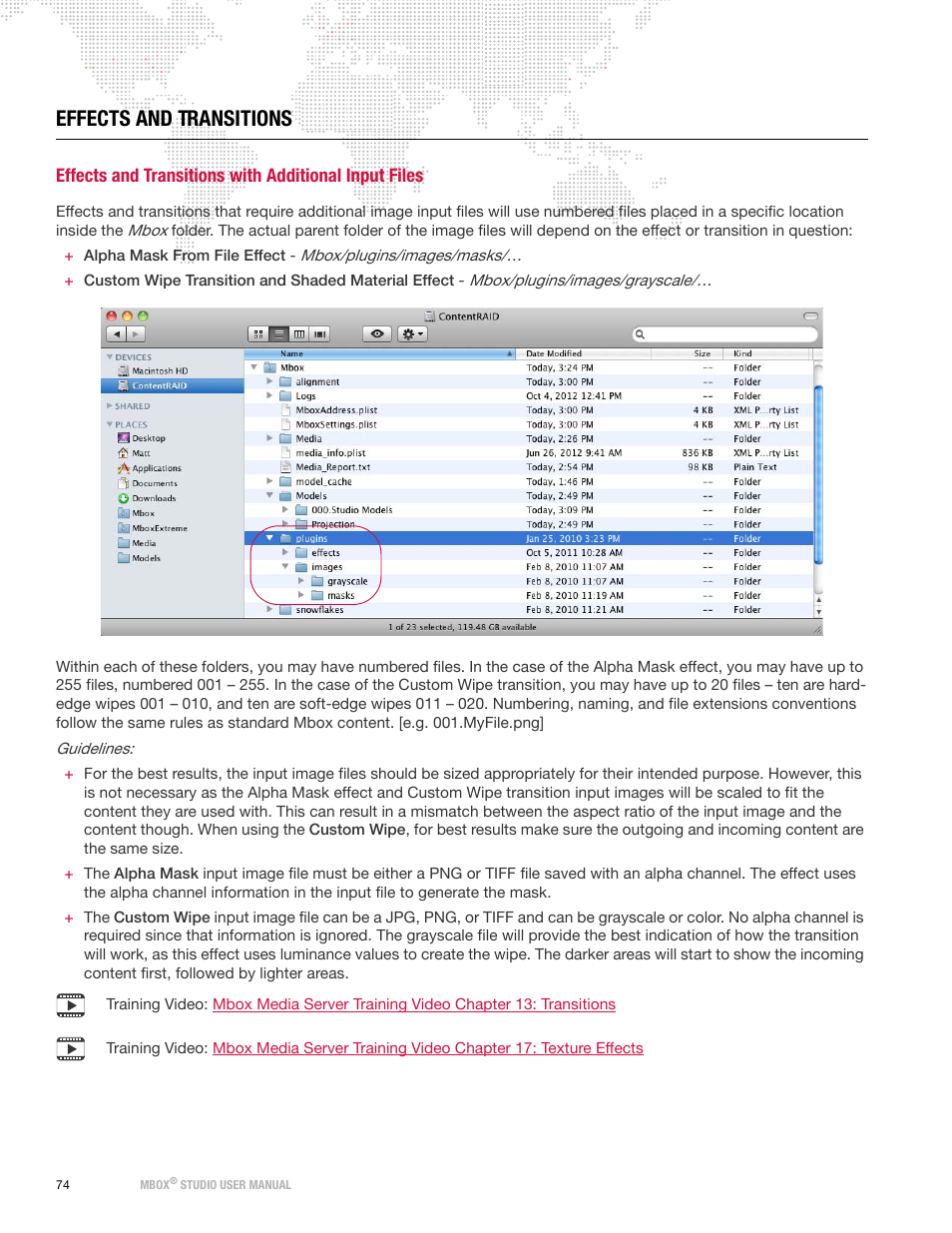 Effects and transitions | PRG Mbox Studio Manual 3.8 User Manual | Page 82 / 194