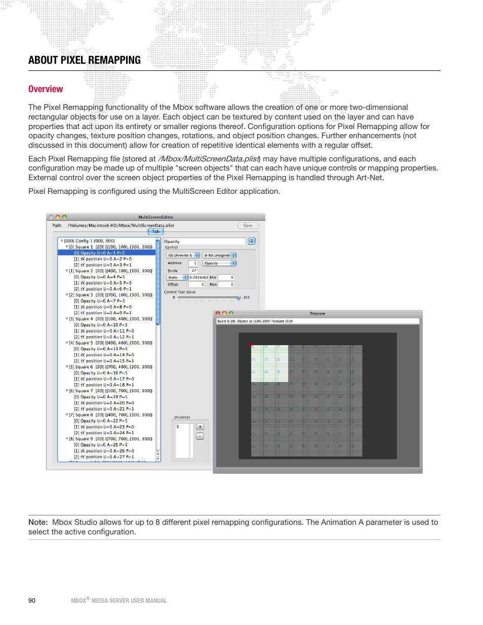 About pixel remapping, Overview | PRG Mbox Studio Manual 3.8 User Manual | Page 98 / 194