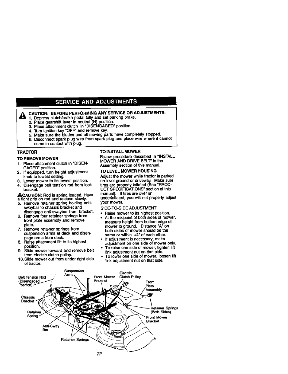 Tractor | Craftsman 917.272233 User Manual | Page 22 / 60