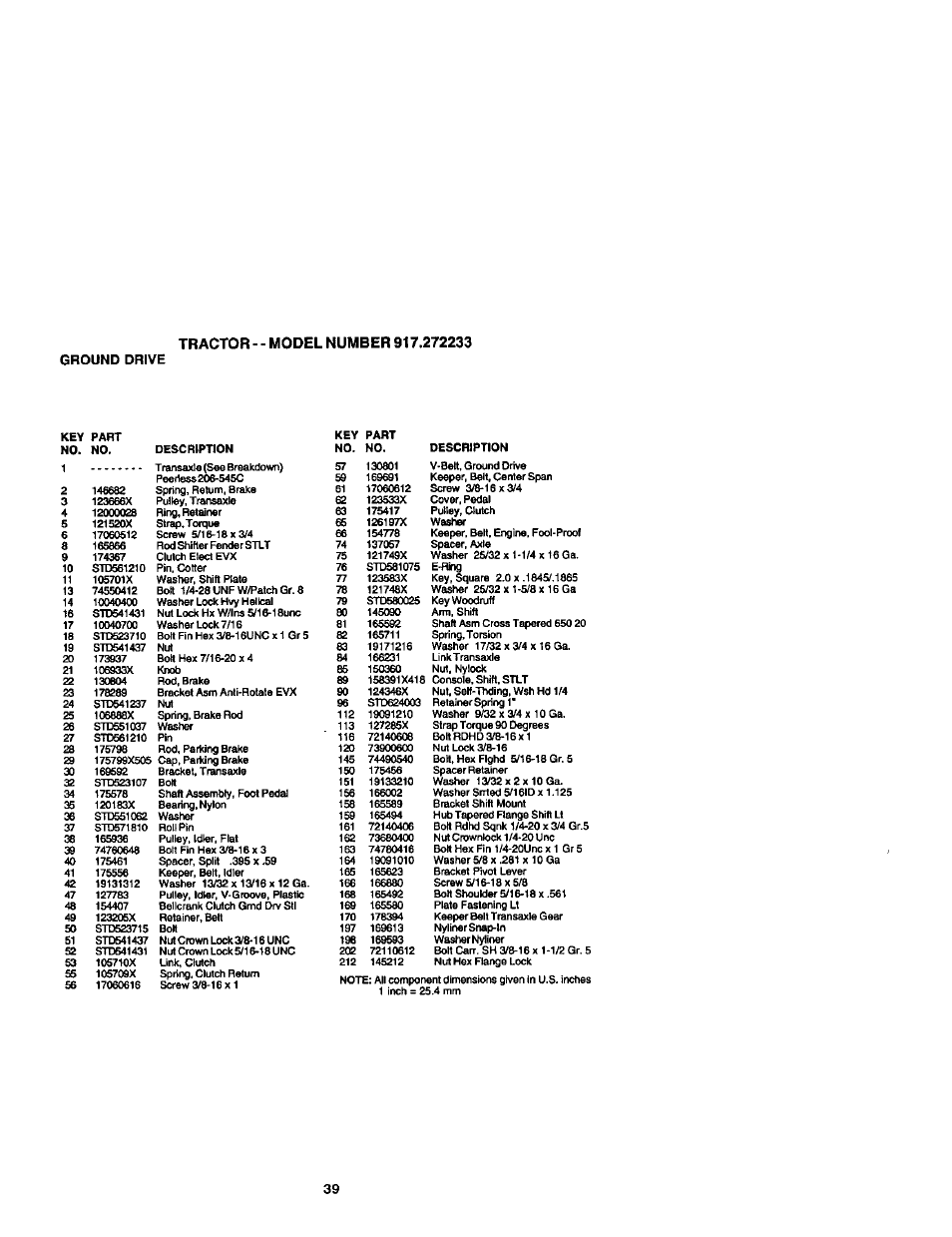 Ground drive | Craftsman 917.272233 User Manual | Page 39 / 60