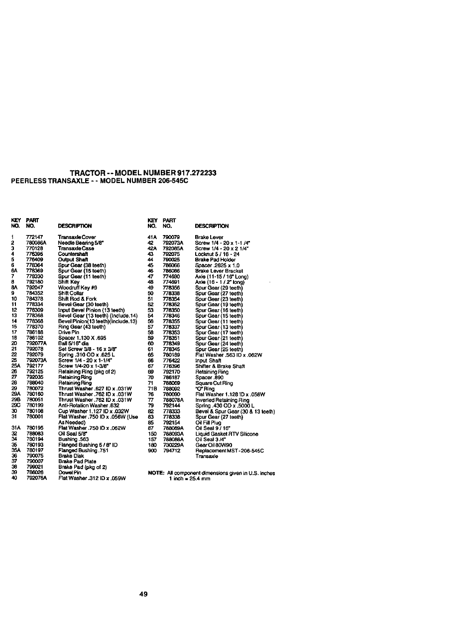 Craftsman 917.272233 User Manual | Page 49 / 60