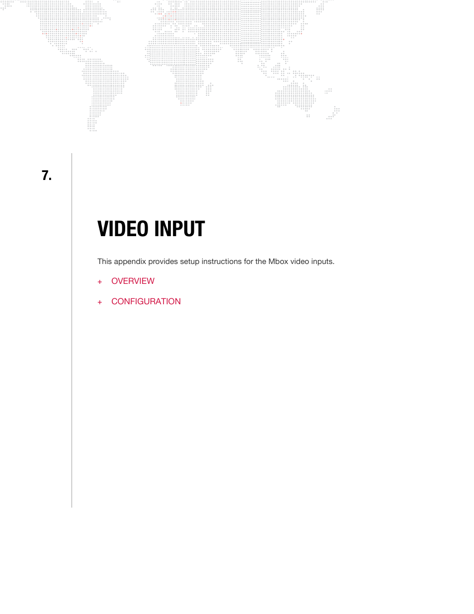 Video input, Chapter 7. video input | PRG Mbox Studio Manual v3.7 User Manual | Page 113 / 172