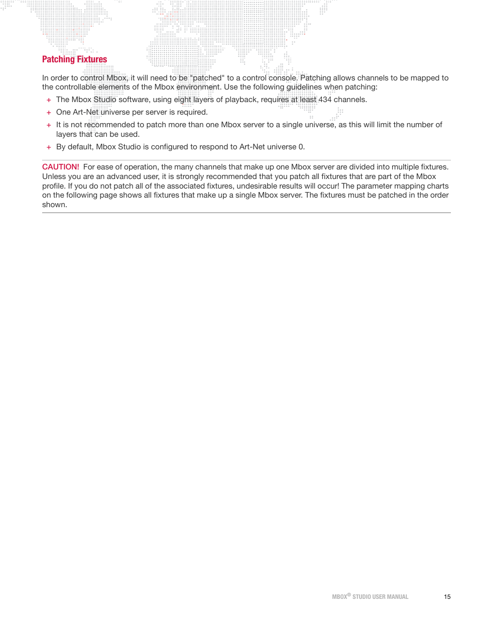 Patching fixtures | PRG Mbox Studio Manual v3.7 User Manual | Page 23 / 172