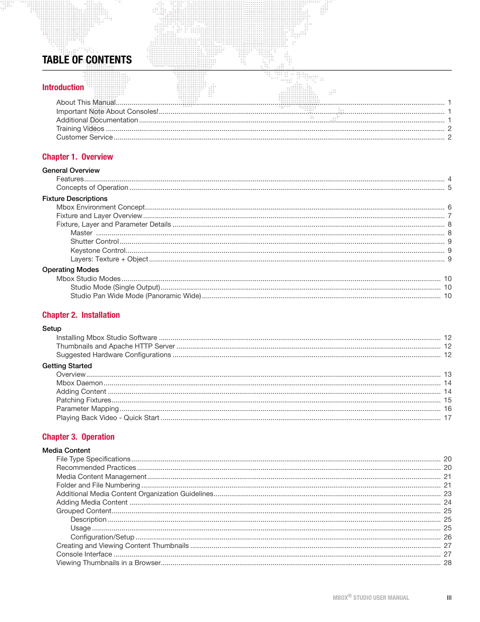 PRG Mbox Studio Manual v3.7 User Manual | Page 3 / 172
