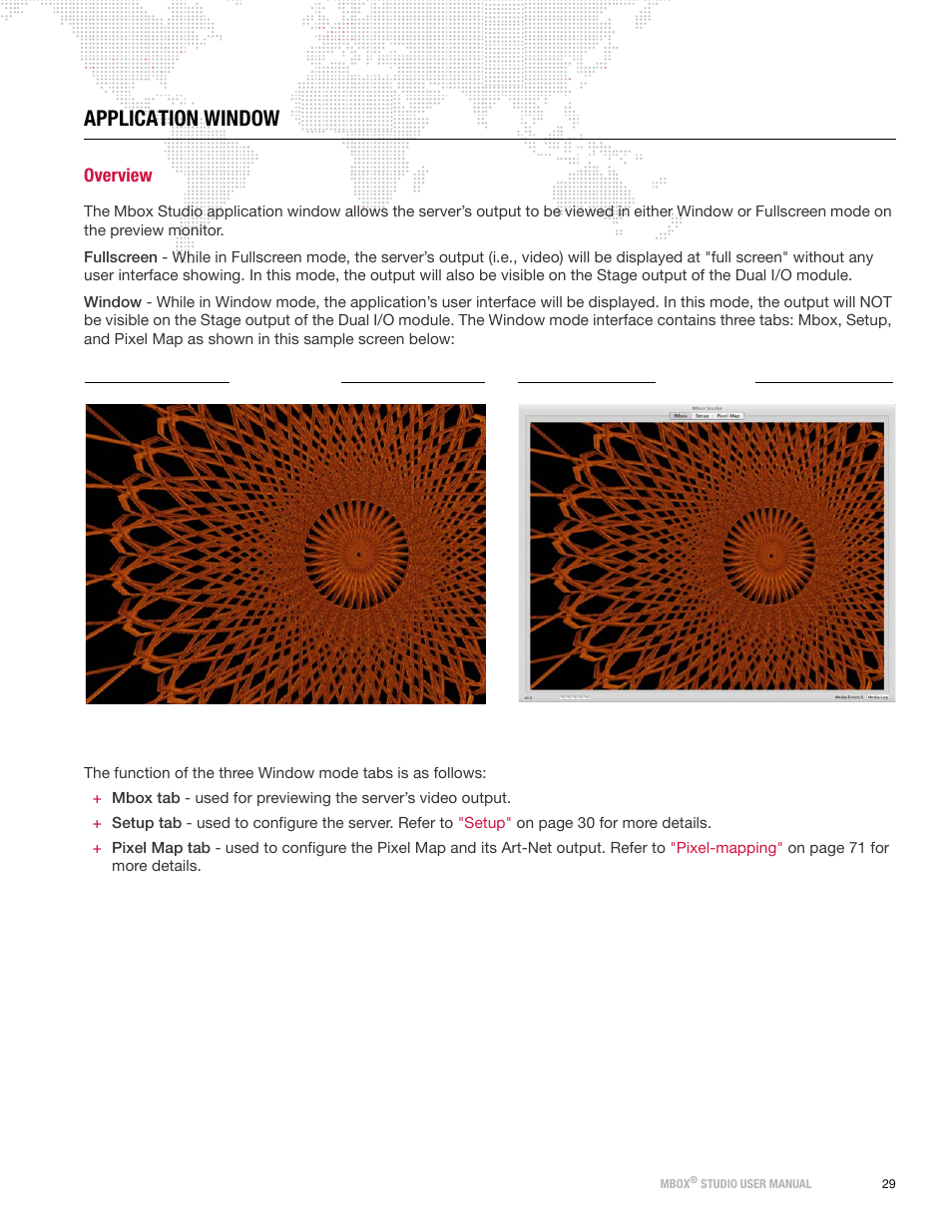 Application window, Overview | PRG Mbox Studio Manual v3.7 User Manual | Page 37 / 172