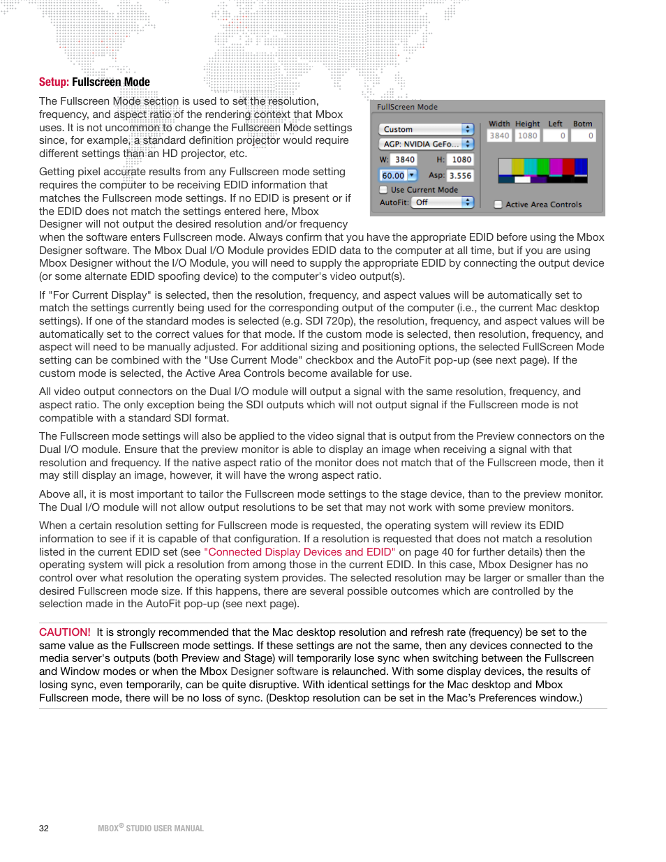 Setup: fullscreen mode | PRG Mbox Studio Manual v3.7 User Manual | Page 40 / 172