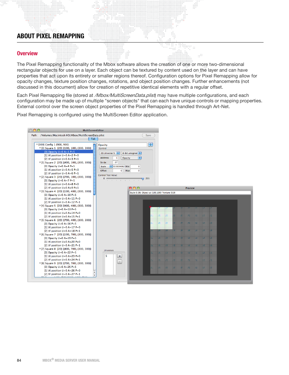 About pixel remapping, Overview | PRG Mbox Studio Manual v3.7 User Manual | Page 92 / 172