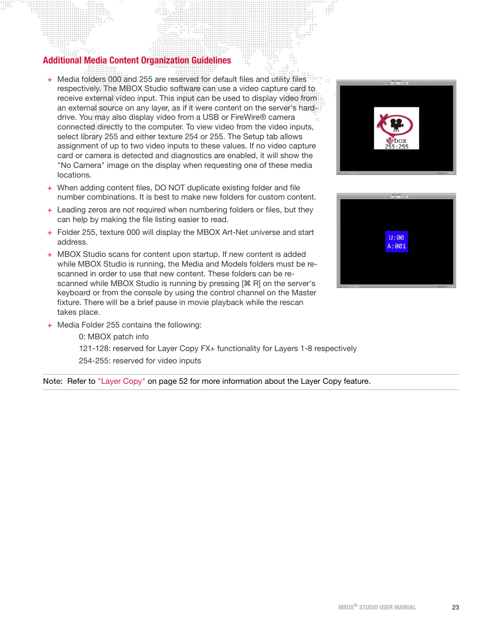 Additional media content organization guidelines | PRG Mbox Studio Manual v3.6.1 User Manual | Page 29 / 118