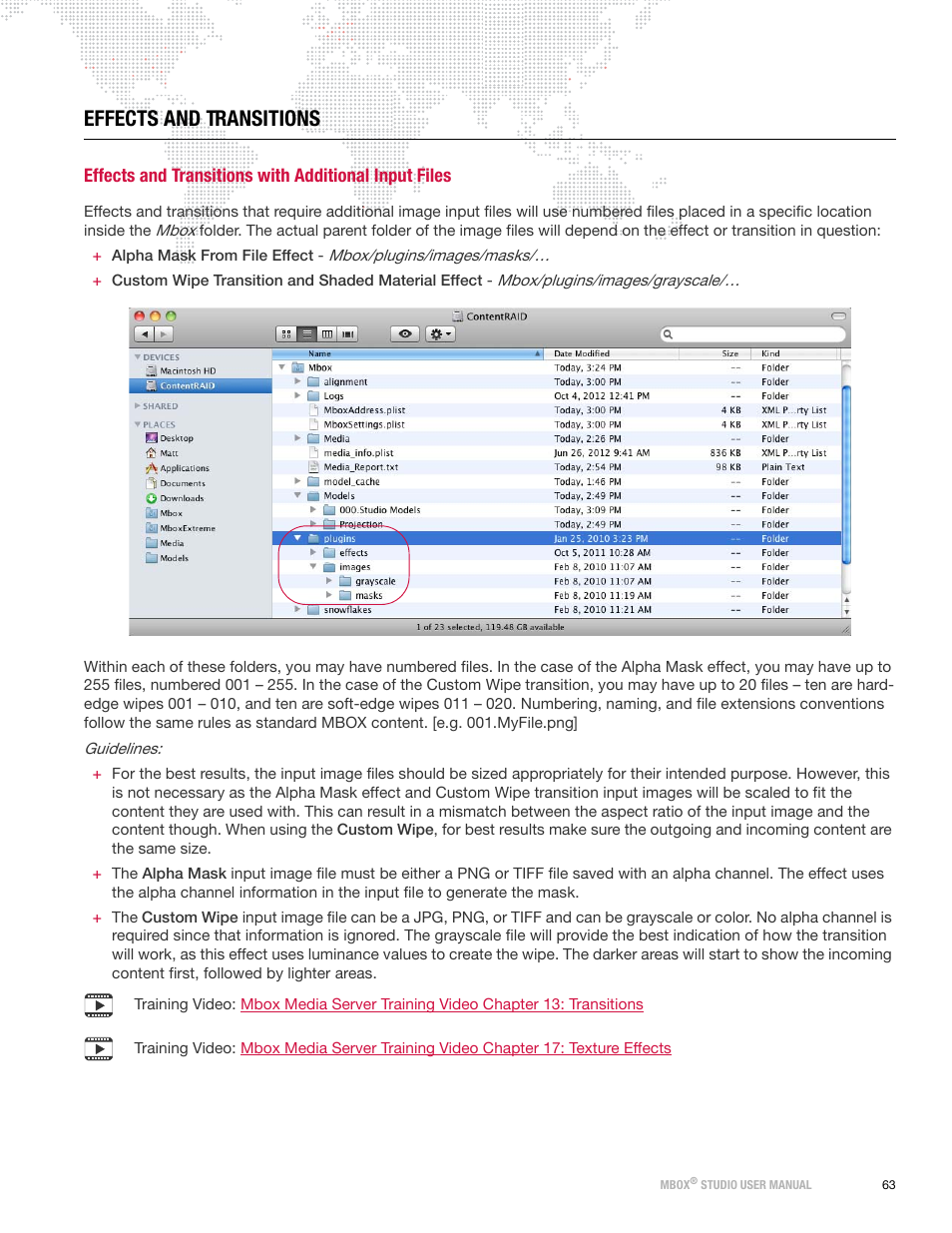 Effects and transitions | PRG Mbox Studio Manual v3.6.1 User Manual | Page 69 / 118