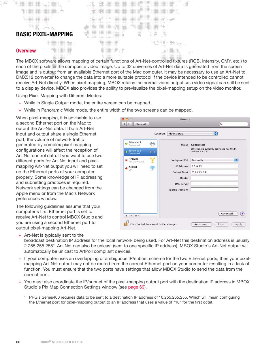 Basic pixel-mapping, Overview | PRG Mbox Studio Manual v3.6.1 User Manual | Page 72 / 118