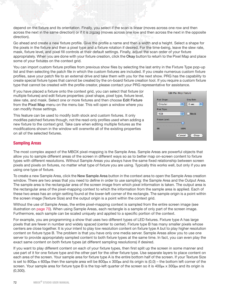 Sampling areas | PRG Mbox Studio Manual v3.6.1 User Manual | Page 78 / 118