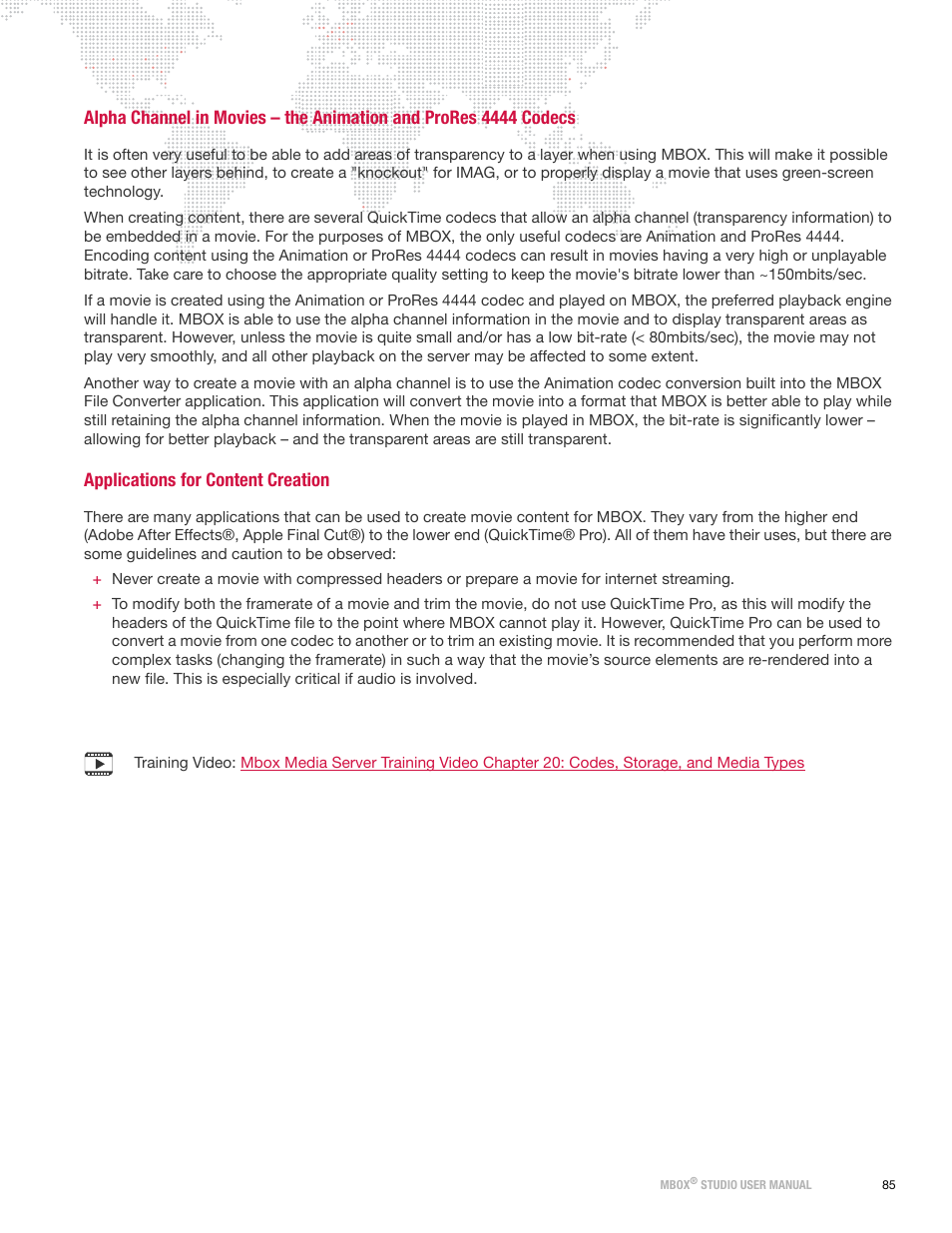 Applications for content creation | PRG Mbox Studio Manual v3.6.1 User Manual | Page 91 / 118