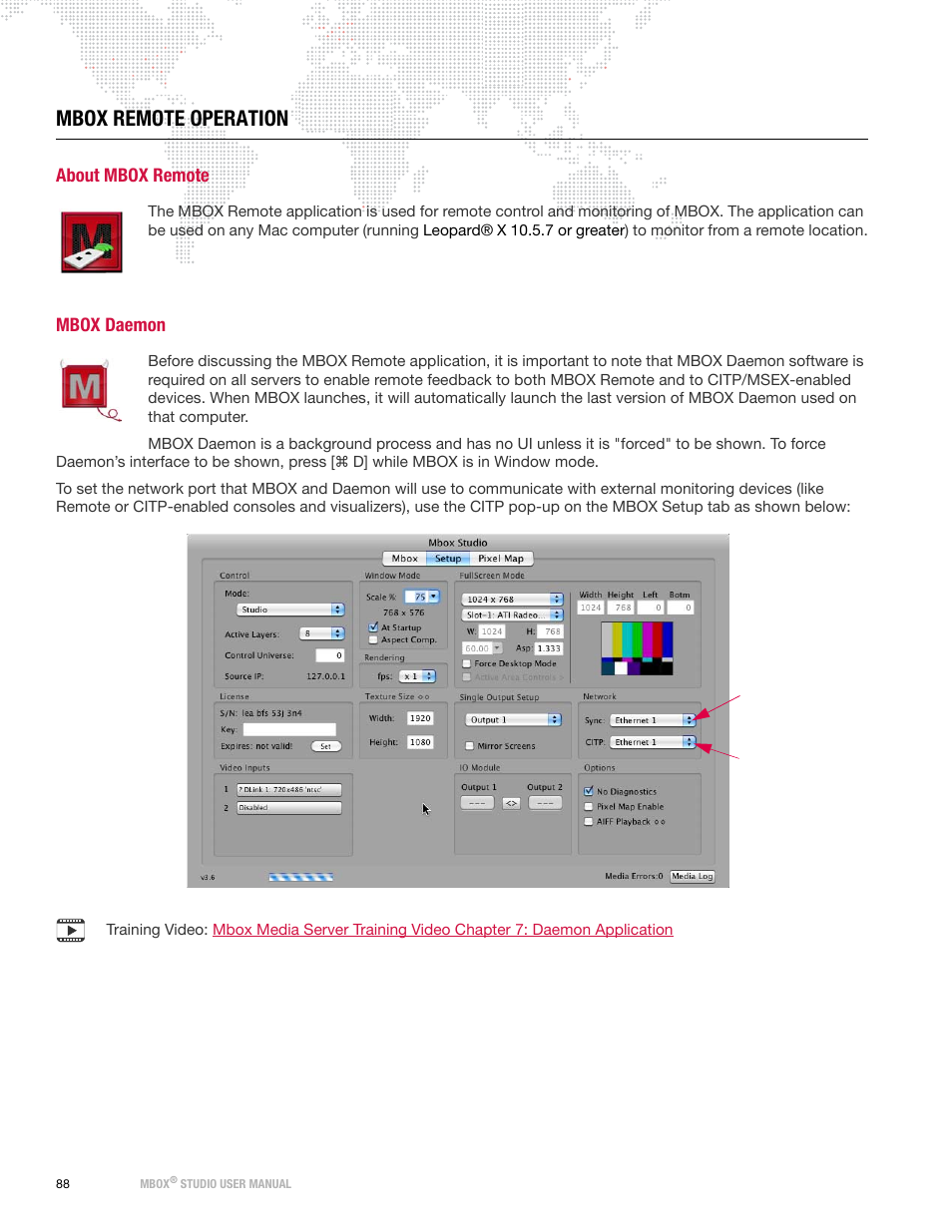 Mbox remote operation, About mbox remote, Mbox daemon | About mbox remote mbox daemon | PRG Mbox Studio Manual v3.6.1 User Manual | Page 94 / 118