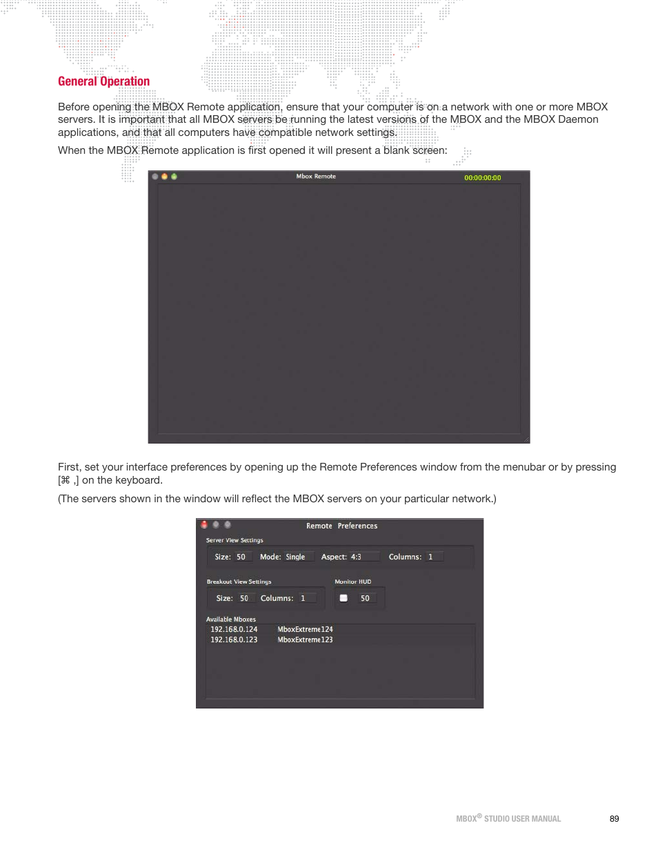 General operation | PRG Mbox Studio Manual v3.6.1 User Manual | Page 95 / 118