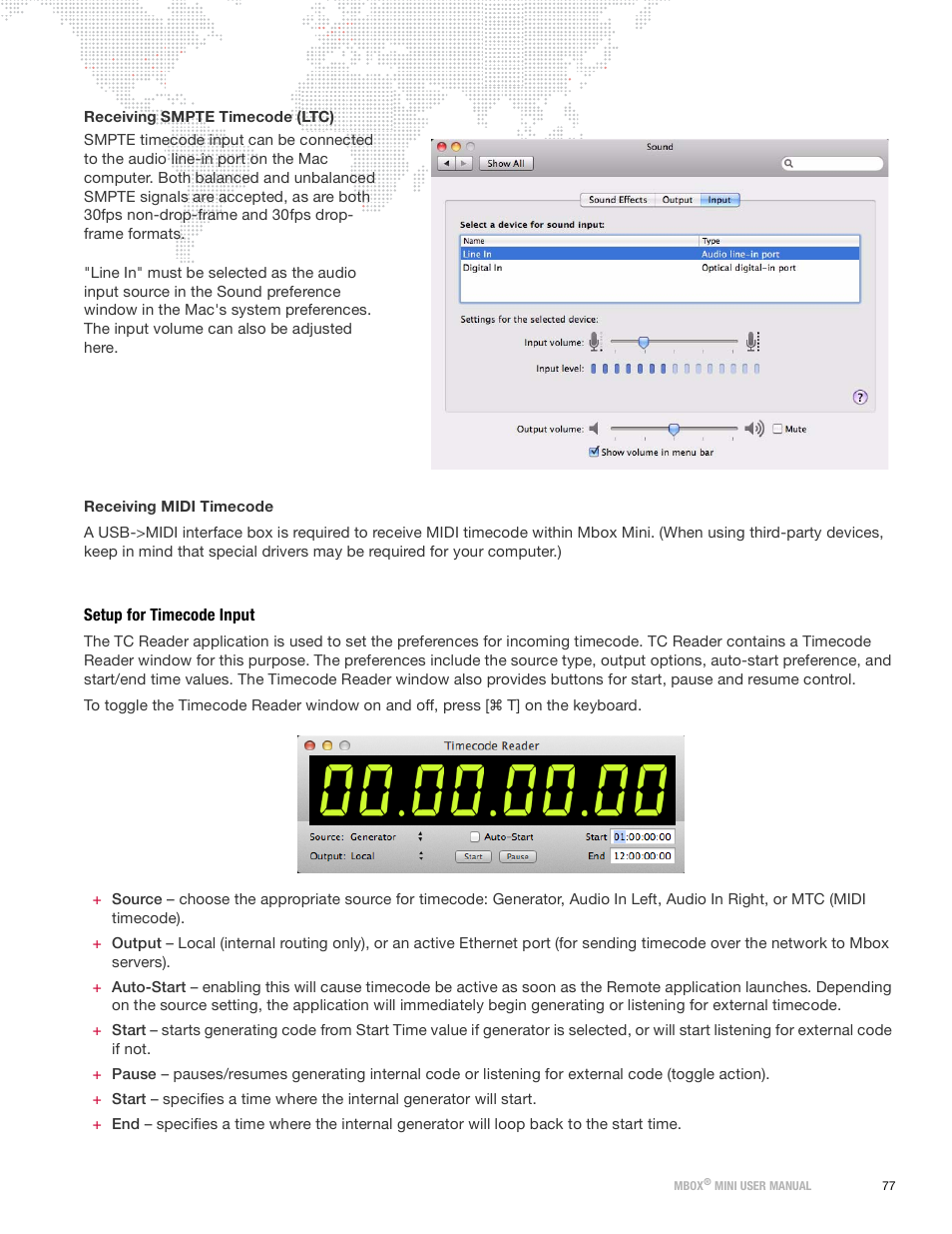 Setup for timecode input | PRG Mbox Mini Manual 3.9 User Manual | Page 85 / 154