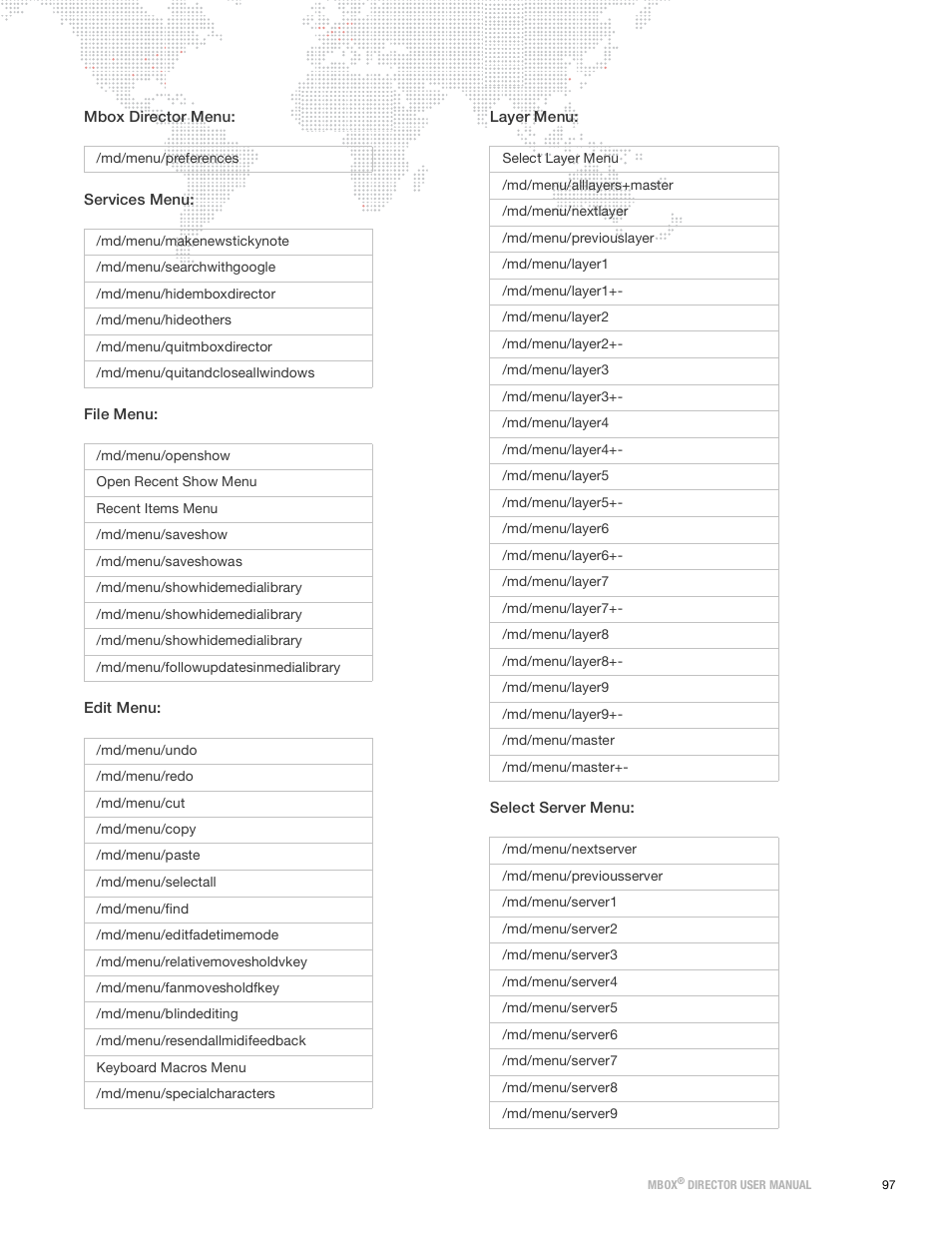 PRG Mbox Director User Manual v3.9 User Manual | Page 103 / 112