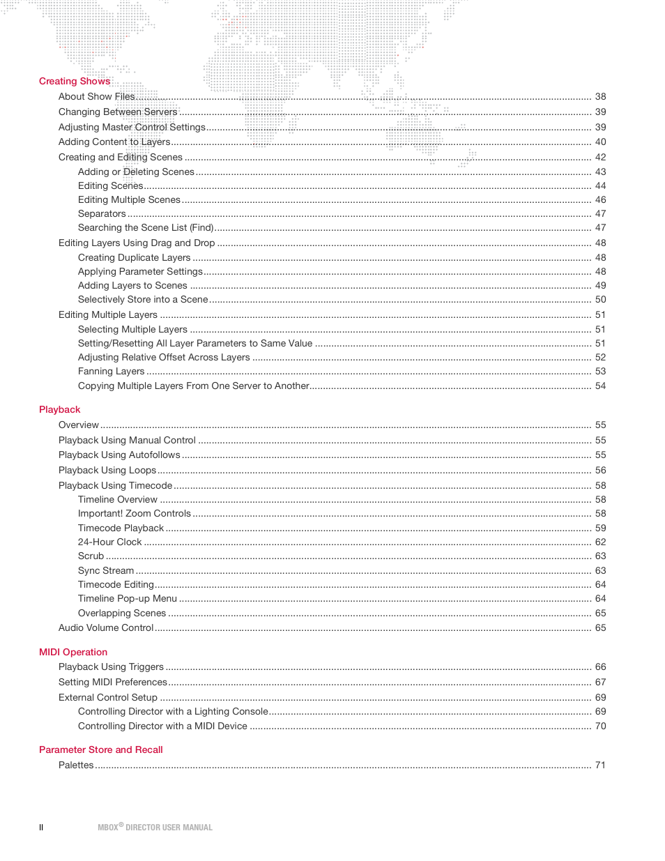 PRG Mbox Director User Manual v3.9 User Manual | Page 4 / 112